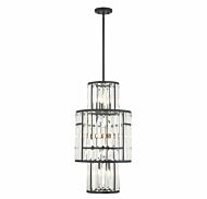 Rohe 8-Light Pendant in Matte Black