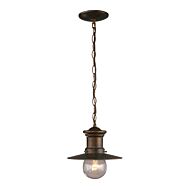 Maritime 1-Light Outdoor Pendant in Hazelnut Bronze