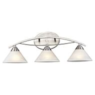 Elysburg 3-Light Bathroom Vanity Light in Satin Nickel