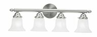 Neptune 4-Light Bathroom Vanity Light in Brushed Nickel