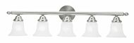 Neptune 5-Light Bathroom Vanity Light in Brushed Nickel