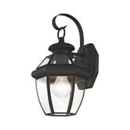 Monterey 1-Light Outdoor Wall Lantern in Black