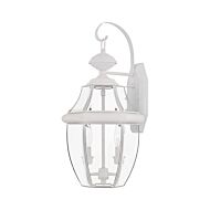 Monterey 2-Light Outdoor Wall Lantern in White