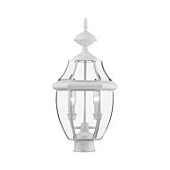 Monterey 2-Light Outdoor Post Lantern in White