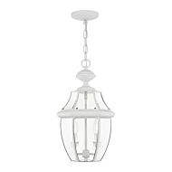 Monterey 2-Light Outdoor Pendant in White