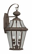 Georgetown 2-Light Outdoor Wall Lantern in Bronze