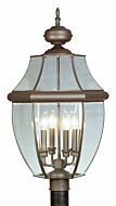 Monterey 4-Light Outdoor Post Lantern in Bronze