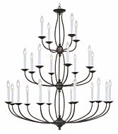 Home Basics 24-Light Chandelier in Bronze