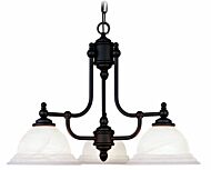 North Port 3-Light Chandelier in Black