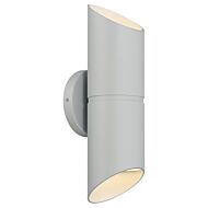 Marino 2-Light LED Outdoor Wall Mount in Satin