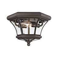 Monterey 2-Light Outdoor Ceiling Mount in Bronze