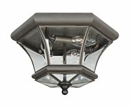 Monterey 3-Light Outdoor Ceiling Mount in Bronze