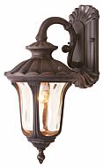 Oxford 1-Light Outdoor Wall Lantern in Hand Applied Imperial Bronze