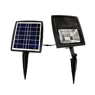 Solar Flood Light 20-Light LED Flood Light in Black