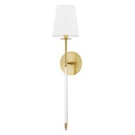 Niagara 1-Light Wall Sconce in Aged Brass