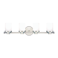 Hudson Valley Southport 4 Light 25 Inch Bathroom Vanity Light in Polished Chrome