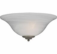 Maxim Essentials Marble Glass Wall Sconce in Pewter