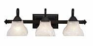 Cardiff 3-Light Bathroom Vanity Light in Oil Burnished Bronze