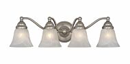 Standford 4-Light Bathroom Vanity Light in Brushed Nickel