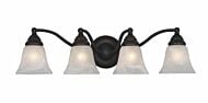 Standford 4-Light Bathroom Vanity Light in Oil Burnished Bronze