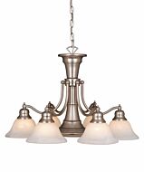 Standford 6-Light Chandelier in Brushed Nickel