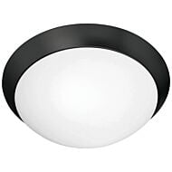 Cobalt 2-Light Flush Mount in Matte Black