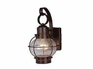 Chatham 1-Light Outdoor Wall Mount in Burnished Bronze