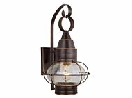 Chatham 1-Light Outdoor Wall Mount in Burnished Bronze