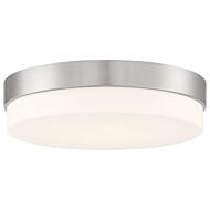 Roma 1-Light LED Flush Mount in Brushed Steel