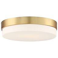 Roma 1-Light LED Flush Mount in Antique Brushed Brass