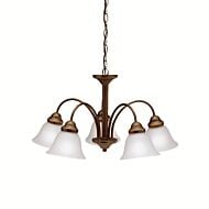 Kichler Wynberg 5 Light 24.5 Inch 1 Tier Medium Chandelier in Olde Bronze