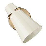 Reeva 1-Light Wall Sconce in Modern Brass