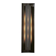 Hubbardton Forge 27 Inch 3 Light Gallery Sconce in Dark Smoke