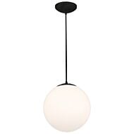 Pearl 1-Light Pendant in Matte Black