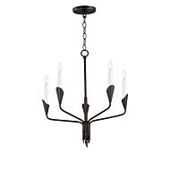 Calyx 5-Light Chandelier in Black