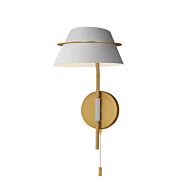 Lucas 1-Light Wall Sconce in Natural Aged Brass