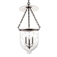 Hudson Valley Hampton 3 Light 25 Inch Pendant Light in Old Bronze