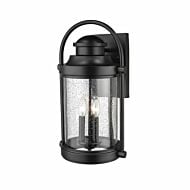 Millennium Lighting 3 Light Outdoor Wall Lantern in Powder Coat Black