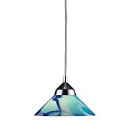 Refraction 1-Light Mini Pendant in Polished Chrome