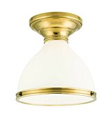 Hudson Valley Randolph Ceiling Light in Aged Brass