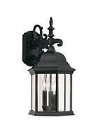 Devonshire 3-Light Wall Lantern in Black