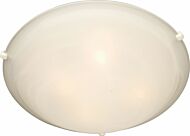 Malaga 2-Light Flush Mount in White