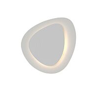 Sonneman Abstract Panels 14.5 Inch 2 Plate LED Sconce in Textured White