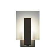 Sonneman Midtown 10.75 Inch LED Wall Sconce in Textured Bronze