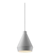 Sonneman Koma Pendant Light in Bright Satin Aluminum