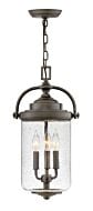 Hinkley Willoughby 3-Light Outdoor Light In Oil Rubbed Bronze