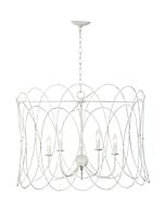 Maxim Trellis 5 Light Pendant Light in Weathered White