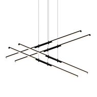 Sonneman Tik Tak™ 8 Light Pendant Light in Satin Black