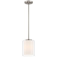 Seville 1-Light Pendant in Brushed Steel