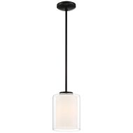 Seville 1-Light LED Pendant in Matte Black